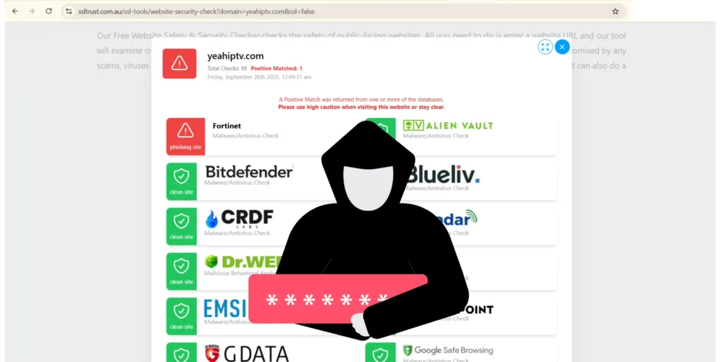 The Rise of Fraudulent Websites: yeahiptv.com as a Case Study